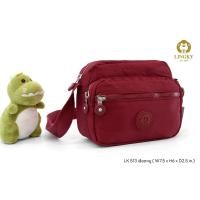 ราคา LK กระเป๋าผ้าร่มกันน้ำ สไตล์คิปลิงค์ สวยเท่ สีพื้น คัตติ้งดี ขนาดกลางพอเหมาะ สีพื้น เข้าเสื้อผ้าง่าย สะพายข้าง พาดลำตัว สวย ไซด์ 7 5 (21712439110)