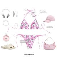 ราคา ICEBLINk Hello kitty bikini บิกินี่ ลายคิตตี้ คาวาอี้ พร้อมส่ง (22121367482)