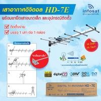 ราคา INFOSAT เสาอากาศทีวีดิจิตอล รุ่น ANT HD7E พร้อมขายึดเสาอากาศขนาดเล็ก (14565112570)
