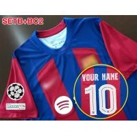 ราคา เสื้อฟุตบอล เสื้อฟุตบอลสโมสรทีม บาร์เซโลน่า เหย้า 23 24 AA0038 เกรดแฟนบอล ทำชื่อเบอร์ได้ ไซส์ยุโรป XS 4XL (19986285474)