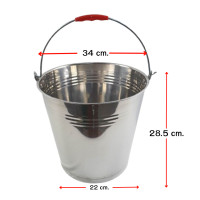 ราคา ถังสแตนเลสหูหิ้ว ถังแช่ไวน์ ถังใส่น้ำแข็ง สแตนเลสคุณภาพดีเก็บความเย็นได้นาน มีหูหิ้ว แข็งแรง ทนทาน sutairuถัง น้ำ 28 32 34 cm สแตนเลสหนา มีหูหิ้ว อเนกประสงค์ หูหิ้ว ถังใส่น้ำ (22729921828)