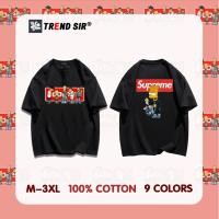 ราคา TrendSir พร้อมส่งเสื้อโอเวอร์ไซส์ เสื้อยืดนิ่ม The Simpsons Supreme ไม่ยับ ไม่ย้วย100 Cotton 9สี M 3XL (22311623084)