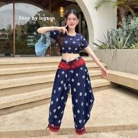 ราคา ชุดเซต เสื้อ กางเกง ชุดดอย ชุดชาวเขา (22771583470)