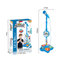ราคา ลำโพงไมโครโฟนพร้อมขาตั้งสำหรับเด็ก ของเล่นเครื่องดนตรีคาราโอเกะของเล่นเพื่อการศึกษาฝึกสมองสำหรับเด็กผู้ชายเด็กผู้หญิง (22511372357)