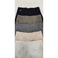 ราคา กางเกงผ้าทวิตชาแนลทรงขากระบอกซิปหลังเก็บทรงอำพรางสัดส่วนได้ดีS XL (19467741411)