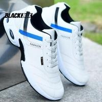 ราคา รองเท้าผู้ชายรองเท้ากีฬาผู้ชายหนังกันน้ำรองเท้าลำลองผู้ชายรองเท้ากันลื่นผู้ชายรองเท้าหนังพื้นนิ่มรองเท้าแฟชั่นสีขาวเล็กแมทช์ลุคง่าย (21940752649)