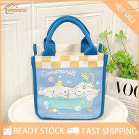 ราคา MIH COD น่ารัก Sanrio Hello Kitty ผ้าใบหนา Cinnamoroll Kuromi กระเป๋าเบนโตะแบบพกพากันน้ำ (22584829459)