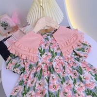 ราคา เด็กผู้หญิง ฤดูร้อน แขนสั้นบางลายดอกไม้ เดรส เสื้อผ้าเด็กเจ้าหญิงสีชมพู กระโปรง เด็กทารก ชุดแฟชั่นเด็กวัยหัดเดิน เดรส Es (21579674965)