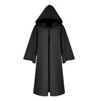 ราคา Halloween Cloak Plague Doctor Mask Cosplay Costume Sorcerer Long Shirt Hooded Black Robe Adult and Child Holiday Costume Set (20486560609)