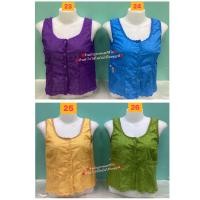 ราคา เสื้อคอกระเช้าลูกไม้ 88 เสื้อออเจ้า เสื้อใส่กับโจงกระเบน เสื้อคอพวง เสื้อคอกระเช้าคุณยาย (22839692360)