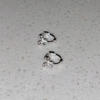 ราคา Suwann na shop ต่างหู ต่างหูเงินแท้ ต่างหูห่วง ห่วงโบว์ สีเงิน ทอง 6mm (22968568341)