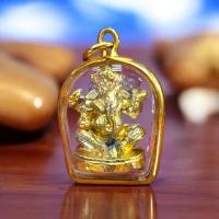 ราคา จี้พระ จี้พระพิฆเนศ พระพิฆเนศ ปางเอกทันตะ คณปติ กรอบชุบเศษทองแท้ มีราคาส่งจำหน่าย วัตถุมงคล (22584696640)