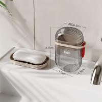 ราคา BHQ HOME ที่ใส่สบู่ก้อนสำหรับพกพา กล่องสบู่ ทรงสี่เหลี่ยม สองชั้น สไตล์มินิมอล สําหรับใส่สบู่ (22305847703)