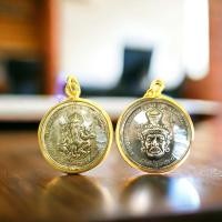 ราคา พระพิฆเนศ ปาง คริสปา คณปติ หลัง เศียรพ่อแก่ จี้พระพิฆเนศ จี้เศียรพ่อแก่ กรอบทองไมครอน สูง 2x2 ซ ม (22812962418)