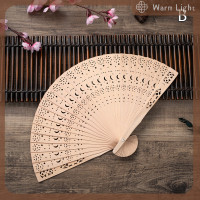 ราคา Warm Light พัดไม้ไผ่แกะสลักด้วยมือสำหรับงานแต่งงานแฟชั่นพัดไม้จีนโบราณพัดไม้สไตล์โบราณพัดสำหรับตกแต่งบ้าน (22666878299)