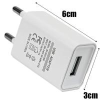 ราคา 5V 1A ที่ชาร์จยูเอสบีขนาดพกพาอะแดปเตอร์อุปกรณ์ชาร์จโทรศัพท์ในรถยนต์มือถือที่ชาร์จแบตเตอรี่โทรศัพท์ปลั๊ก EU แบบพกพาสำหรับ iPhone 15 Xiaomi Samsung Huawei (22726294635)