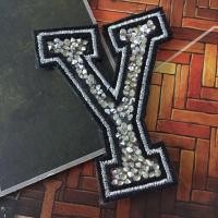 ราคา ตัวอักษร เพชร คริสตัล ปักขอบ ขนาด 3 นิ้ว ตัวรีดติดเสื้อ ตัวรีด ติดกระเป๋า ติดหมวก ติดแจ๊คเก็ต อักษรภาษาอังกฤษ Alphabet Patch (3986792457)