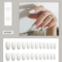 ราคา ด้วยกาว เล็บปลอม 24 ชิ้น ถุง กันน้ำ 24 ชิ้น เล็บปลอมทาสีแล้ว เล็บปลอมสำเร็จรูป ใช้ซ้ำได้ เรียบเนียนและเงางาม (22065170560)