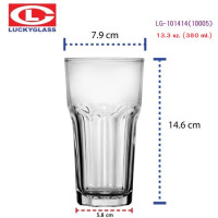 ราคา LITTLEHOME แก้วน้ำ แก้วเบียร์ แก้วกาแฟ แก้วเหล้า แก้วใส Luckyglass มีให้เลือกหลากหลาย (22862173643)