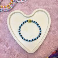 ราคา กำไลลูกปัดหน้ายิ้ม กำไลลูกปัดทูโทน กำไลลูกปัดยิ้ม กำไลลูกปัดยืดได้ smiley face beaded bracelet กำไลแนวY2K (18875853138)