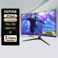 ราคา EXPOSE จอคอมพิวเตอร์ 27 นิ้ว จอคอม 165hz monitor 24 นิ้ว จอโค้ง เต็มจอไร้ขอบ จอคอมพิวเตอร์ Ultra HD LED IPS 1MS HDMI DP VGA รับประกัน 1ปี (22880411590)