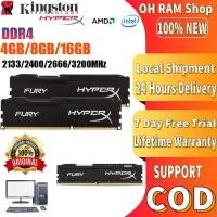 ราคา Kingston Hyperx 4gb 8GB 16GB 2400 2666 3200MHZ Desktop RAM DDR4 DIMM memory for PC Gaming RAM (22105708223)