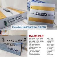 ราคา เพาเวอร์แอมป์2แชแนล Karstadt KA 90 2AB 290Watts สินค้าใหม่พร้อมใบรับประกัน เทสสินค้าก่อนจัดส่ง (10278958872)