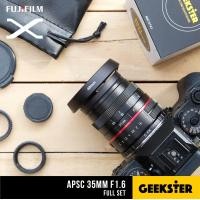 ราคา ชุดใหญ่ เลนส์ละลาย ฮิตสุดๆ หน้าชัดหลังเบลอ APSC 35 mm f1 6 สำหรับกล้อง Fuji เลนส์หลังละลาย เลนส์มือหมุน เลนส์ หน้าชัดหลังเบลอ สำหรับ กล้อง ฟูจิ เมาท์ FX X Mount 35mm 1 6 Geekster (701842282)