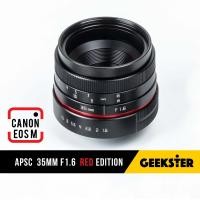 ราคา เลนส์ละลาย ฮิตสุดๆ APSC 35mm f1 6 สำหรับ กล้อง Canon EOS M Mirrorless เลนส์หลังละลาย เลนส์มือหมุน เลนส์ หน้าชัดหลังเบลอ แคนนอน เมาท์ EOSM Mount 35 mm 1 6 (714936169)