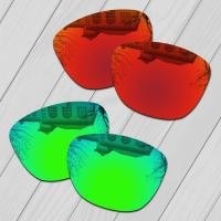 ราคา เลนส์อะไหล่ทดแทนป้องกันรอยขีดข่วนโพลาไรซ์2คู่สำหรับ Oakley Frogskins เอเชียขนาด OO9245 54มม แว่นกันแดดปกป้อง UV (22517542019)