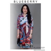 ราคา รอบอก 44 ชุดเดรส เดรสพรีเมี่ยมคลาสสิคทีเชิ้ต พิมพ์ลายไฮคลาส BLUEBERRY NIGHTS ผ้าโพลีเอสเตอร์เนื้อนุ่มสวยสุดหรู (22972895839)