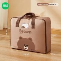 ราคา 26L 50L 68L แท้ 100 กล่องเก็บของ Line Friends กระเป๋าเก็บผ้าห่มพร้อมซิป พับได้ พกพาสะดวก และหนาขึ้น กระเป๋าใส่ของย้ายบ้าน ไร้กลิ่น ทนทานต่อการสึกกร่อน ซักได้ ไม่ซีดจาง LFB220 (22760436970)