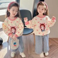 ราคา Binilin เสื้อกันหนาวเด็กหญิง ชุดกันหนาวเด็ก ลายสาวน้อยน่ารัก เสื้อสวมหัวแขนยาวผ้าฝ้ายคอกลมทรงหลวมและสวมใส่สบายสำหรับเด็กผู้หญิง (22822469280)