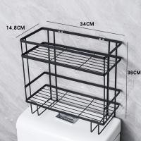 ราคา ชั้นวางของบนชักโครก สแตนเลส304 ชั้นวางของในห้องน้ำ ที่วาง แชมพู ใช้เก็บสบู่ แชมพู และของใช้ในห้องน้ำ ชั้นวางของชักโครก (22320803536)