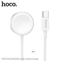 ราคา แท่นชาร์จไร้สาย HOCO CW59 แท่นชาร์จไร้สาย wireless charger สำหรับนาฬิกา ระบบแม่เหล็ก Qi จ่ายไฟ 2 5W (22964055188)