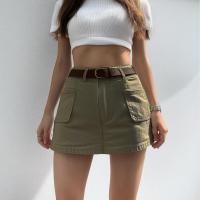 ราคา Closet Crush กระโปรงคาร์โก้สั้น สีเขียวขี้ม้า มีกระเป๋าหน้า (22932199246)