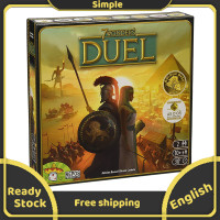 ราคา 7 Wonders DUEL เกมกระดานการ์ดเกมภาษาอังกฤษฉบับปาร์ตี้ Get together ดาดฟ้าปิดผนึกใหม่ (1809326235)