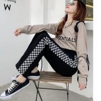 ราคา ส่งเร็ว SALE กางเกงยีนส์ผู้หญิง ทรงกระบอก เอวสูง แต่งแถบข้าง XS 2XL กางเกงยีนส์ผู้หญิง (22596879737)