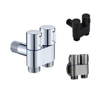 ราคา Mini Multi Function Faucet Brass 1 Into 2 Out Dual Control Washing Machine Chrome Tap for Washing Machine and Toilet (22636763341)