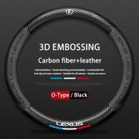 ราคา ฝาครอบพวงมาลัยรถยนต์ Relief คาร์บอนไฟเบอร์หนัง6D 38ซม สำหรับ Lexus Rx 570 RX300 LX570 CT200H NX250 RX350 LX470เป็นอุปกรณ์เสริม NX ES (22687799210)
