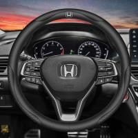 ราคา ปลอกพวงมาลัยรถยนต์สำหรับ Honda Accord City Brio CRV URV HRV Jazz Odyssey Vezel Stream CRZ Jade Mobilio Civic VEZEL หุ้มพวงมาลัยแบบมีรูพรุน (21930884142)