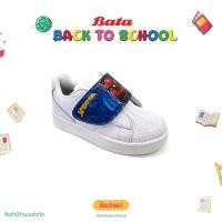 ราคา Bata บาจา รองเท้านักเรียนกีฬาพละ สปอร์ต วัยประถม ลาย Marvel สำหรับเด็กผู้ชาย สีขาว รหัส 1411820 (22924506816)