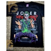 ราคา PG 05 Joker Why So Serious เสื้อยืด หนัง นักร้อง เสื้อดำ สกรีนลาย ผ้าหนา PG T SHIRT S M L XL XXL (18090584709)