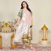 ราคา ใบไม้สีเขียวบวกขนาดเสื้อผ้าสำหรับผู้หญิงชุดลำลองชุดฮาวาย Maxi ผู้หญิง S 5XL (21876861782)