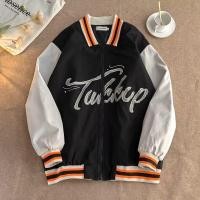 ราคา เสื้อแจ็คเก็ตเบสบอลลำลอง เสื้อแขนยาวกันหนาว สไตล์ฮ่องกง เสื้อโค้ททรงหลวม ขนาดพลัสไซส์ สไตล์ฮิปฮอป แจ็คเก็ตพิมพ์ลายสไตล์ใหม่ (20817438993)