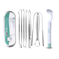 ราคา อุปกรณ์ขูดหินปูน เครื่องมือทำฟัน ทำความสะอาดฟัน Clean tooth 3ชิ้น 6ชิ้น 7ชิ้น พร้อมกล่อง สำหรับแซะฟัน ขูดลิ้น Aliz selection (22899451092)