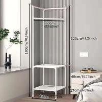 ราคา ราวแขวนเข้ามุม ราวแขวนเสื้อผ้า ราวแขวนมินิมอล ชั้นวาง ชั้นวางเสื้อ ชั้นวางของ (22305807782)