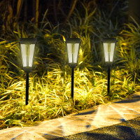 ราคา โคมไฟปักสนามโซล่าเซลล์ แสงเหลือง ส่องต้นไม้และสวนทางเดิน พลังงานแสงอาทิตย์ (21892794467)