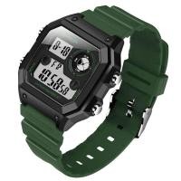 ราคา SANDA Mens Chronograph Watches Sport Male Clock Stop Army Military Watch Men Multifunction Waterproof LED Digital Watch for Man (1111568178)