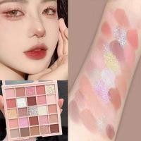 ราคา Opaleral New all match 25 color eye shadow palette nude color low saturation large base color pearl eye shadow matte Sequins makeup remover cheap eye shadow long lasting moisturizing makeup palette lo